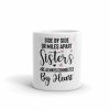 Side by Side Or Miles Apart Sisters Are Always Connected by Heart Coffee Mug | Quote Mug Kitchen & Dining Quote Mug