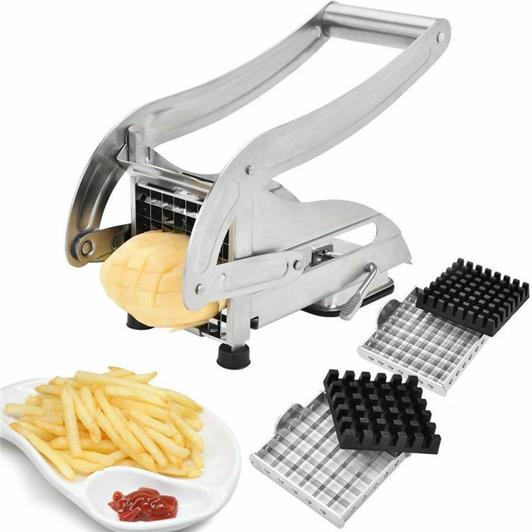 Stainless Steel French Fries Slicer Potato Chipper Chip Cutter Chopper Maker Vegetable and Potato Slicer (US customers) | Vegetable Cutters & Choppers Kitchen & Dining Vegetable Cutters & Choppers