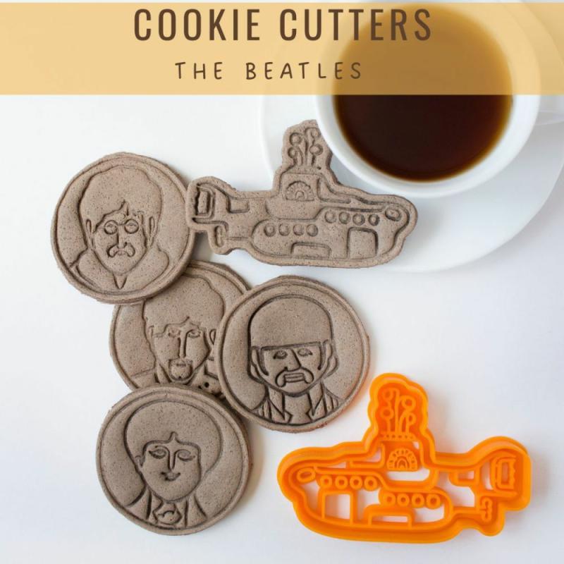 The Beatles cookie cutters – set 5 pcs. / yellow submarine cookie cutters | Cookie Cutters Cookie Cutters Cookie Cutters