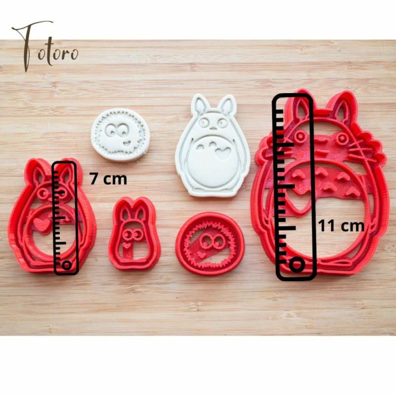 Totoro cookie cutters. Set 4 pcs. | Cookie Cutters Cookie Cutters Cookie Cutters