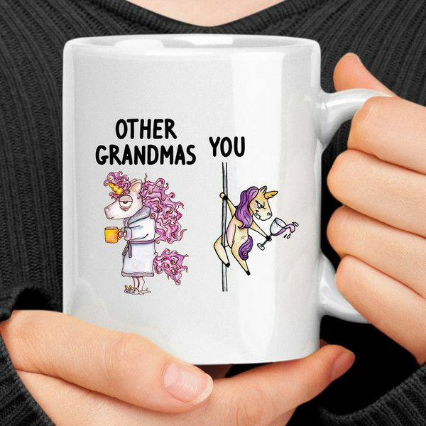 Unicorn Grandma Mug | Quote Mug Kitchen & Dining Quote Mug