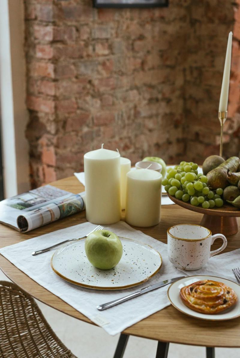 White linen placemat | Table Linens Kitchen & Dining Table Linens