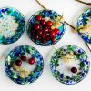 Fruit fused glass bowl – Mini serving bowls handmade design – Decorative plates for home decor – Fused glass art | Teapots & Tea Sets Kitchen & Dining Teapots & Tea Sets