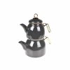 Gray Teapot Set / Turkish Tea Pot Set, Turkish Samovar Tea Maker, Tea Kettle for Loose Leaf Tea, Checkered Tea | Teapots & Tea Sets Kitchen & Dining Teapots & Tea Sets