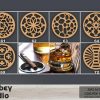 Set of 40 DIY Wooden Drink Coasters – Laser Cut Geometric Patterns for Home Decor 672 | Coasters & Trays Coasters & Trays Coasters & Trays