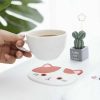 Cat Shaped Tea Coaster Cup Mat | Coasters & Trays Coasters & Trays Coasters & Trays